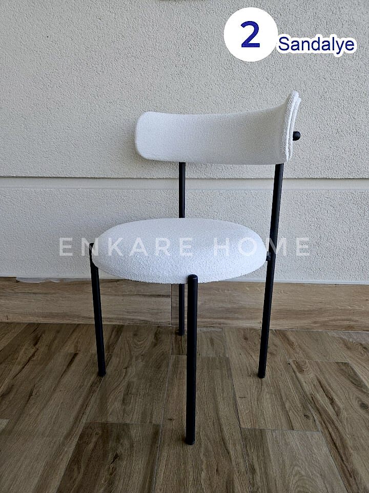 Elisa Sandalye - 2 Adet | Mutfak, Salon, Makyaj Sandalyesi | Teddy Sandalye