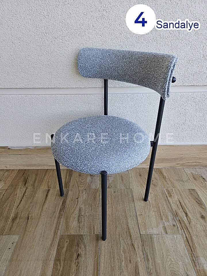 Elisa Sandalye - 4 Adet | Mutfak, Salon, Makyaj Sandalyesi | Teddy Sandalye