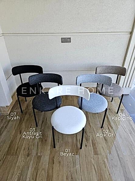 Elisa Masa Sandalye Takımı | Mdf Masa | 90 cm Çap
